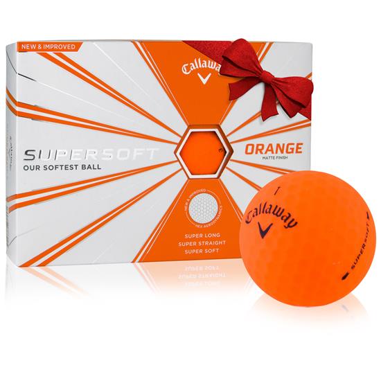 Callaway Golf Supersoft Matte Orange Personalized Golf Balls