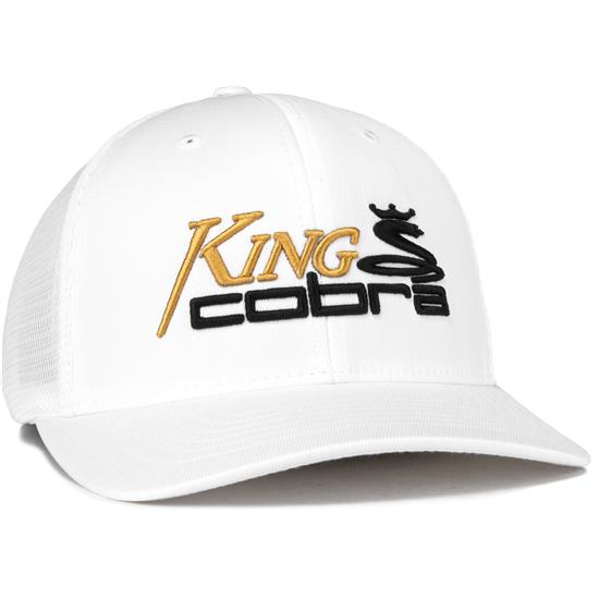 Cobra Men's King Cobra Trucker Snapback Hat - White Golfballs.com