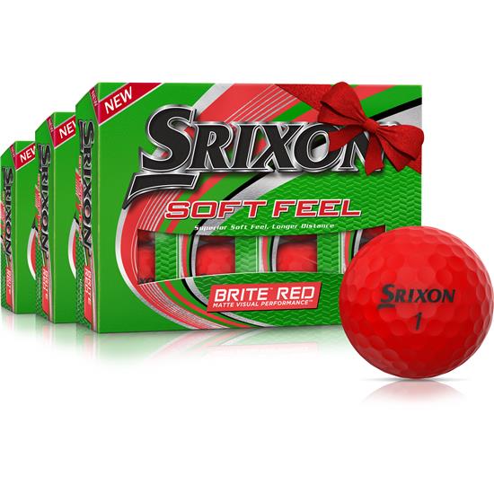 Srixon Soft Feel 2 Brite Red Golf Balls Buy 2 Get 1 Free