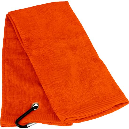 TriFold Personalized Golf Towel Orange