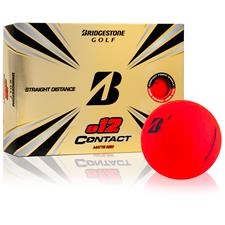 Bridgestone e12 Contact Matte Red Monogram Golf Balls