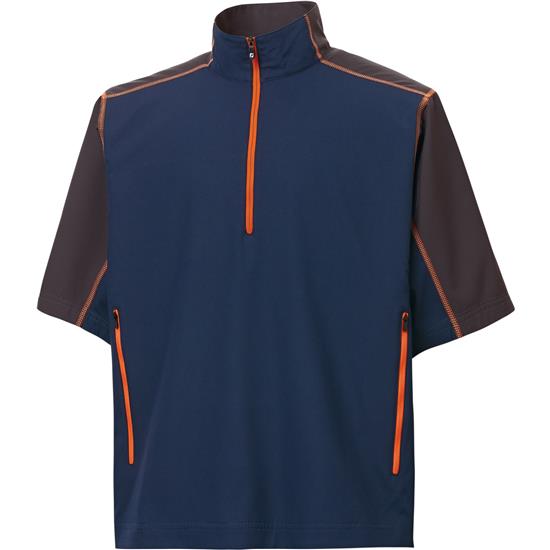 FootJoy Men's Short Sleeve Sport Windshirt Pullover - Navy-Charcoal ...