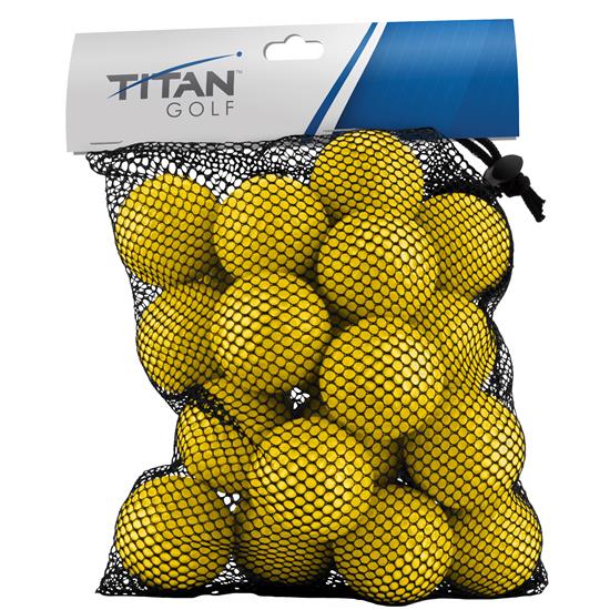 Titan Foam Practice Balls Yellow