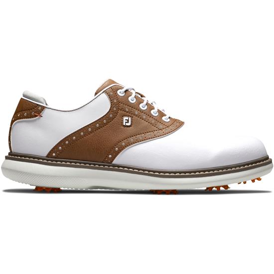 FootJoy Men's Traditions Golf Shoes - White-Brown-Gray - 13 Wide ...