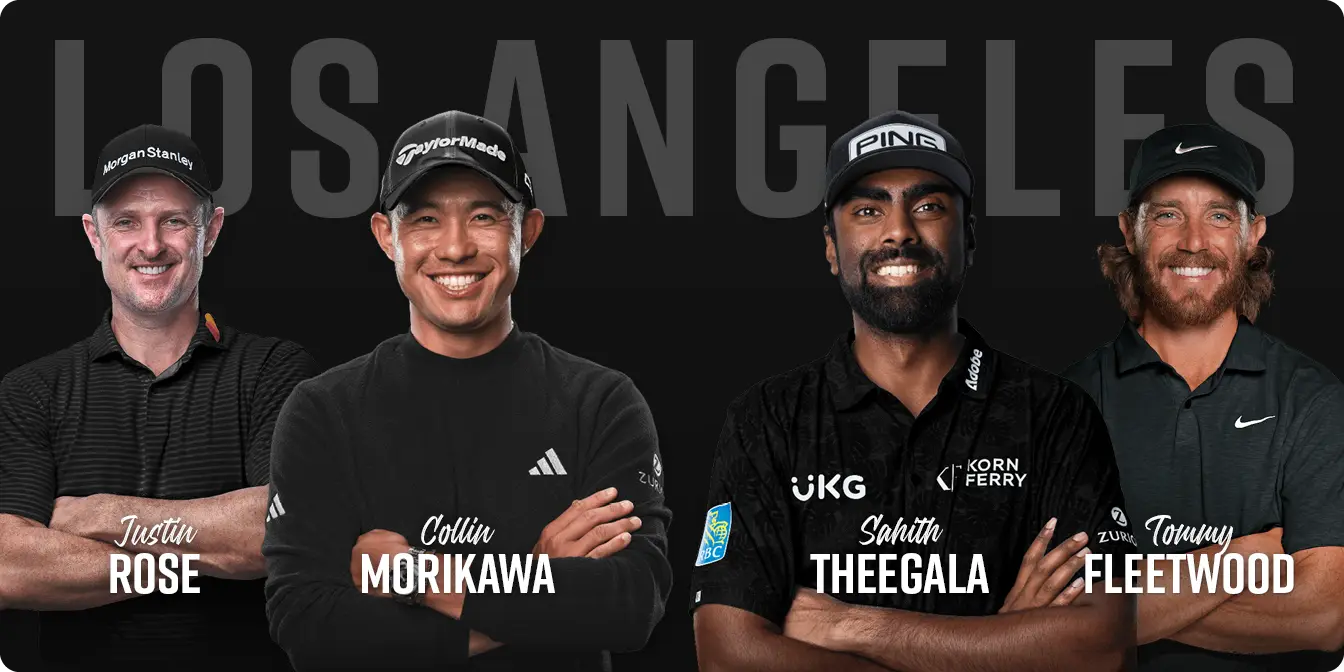 Los Angeles Golf Club Players - Collin Morikawa, Sahith Theegala, Justin Rose, Tommy Fleetwood