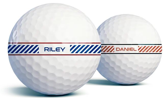 Regimental Stripe golf balls