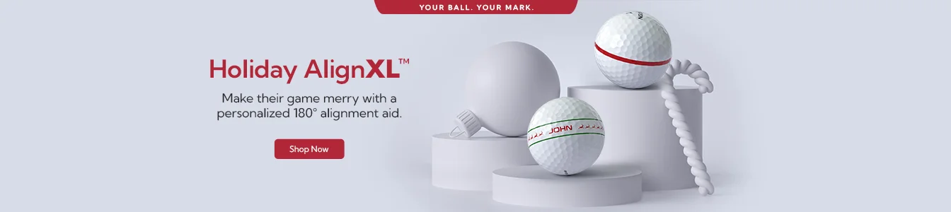 AlignXL Golf Balls - 180 Degree Ball Alignment Aid | Shop Now