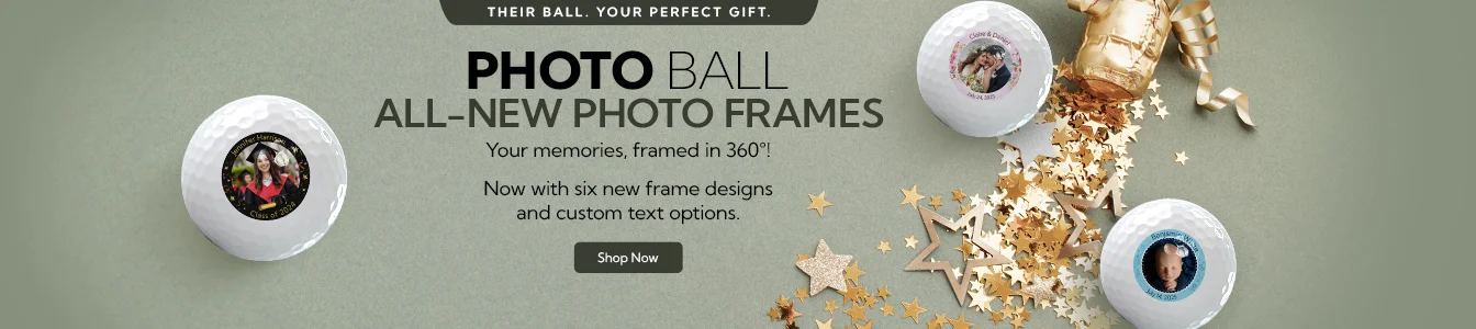 Photo Golf Balls | Now available with customizable photo frames