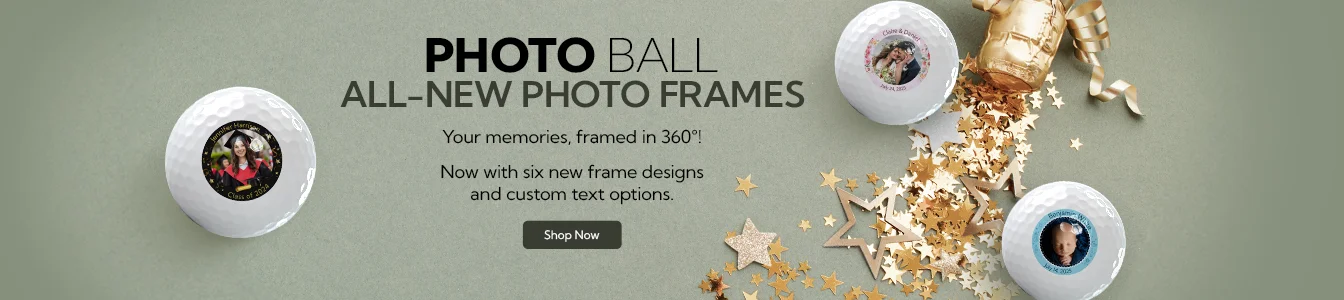 Photo Golf Balls | Now available with customizable photo frames