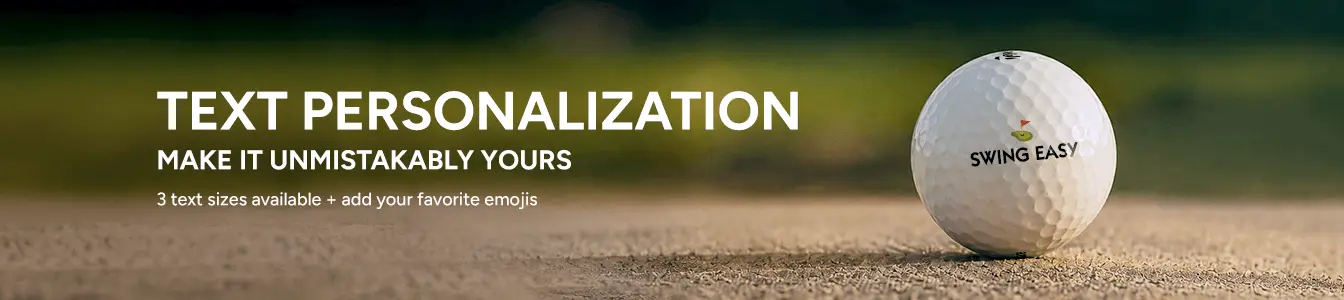 Personalized Golf Balls | Now with 3 text sizes: standard, large, and max