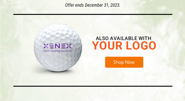 Offer valid through December 31, 2023. Also available with your logo.
