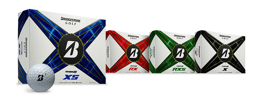 Bridgestone TOUR B Golf Balls, TOUR B RX, TOUR B RXS and TOUR B X