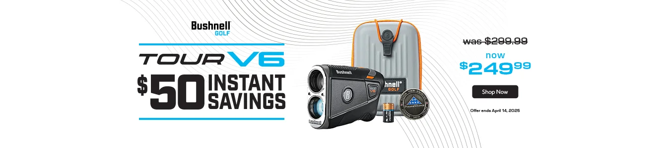 Limited Time Offer - Bushnell Tour V6 Patriot Pack now $249.99 | Shop Now