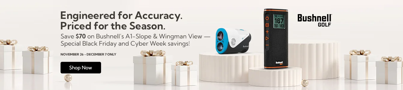Bushnell Golf - Special Black Friday and Cyber Week Savings! $70 Off Bushnell A1-Slope and Wingman View - Limited Time Only! | Shop Now