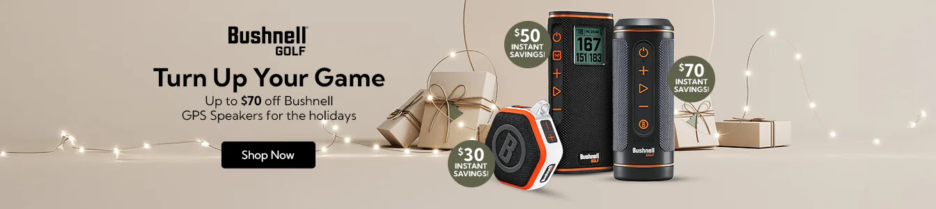 Bushnell Golf - Turn Up Your Game with up to $70 off Bushnell GPS Speakers for the holidays. | Shop Now