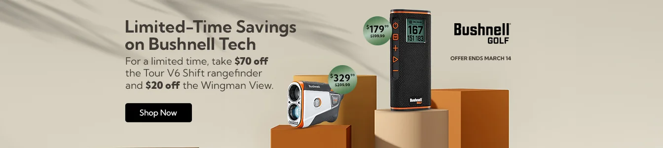 Bushnell Golf - Save $70 Off Bushnell on Tour V6 Shift Rangefinder and $20 on Wingman View GPS Speaker - Offer ends March 14 | Shop Now