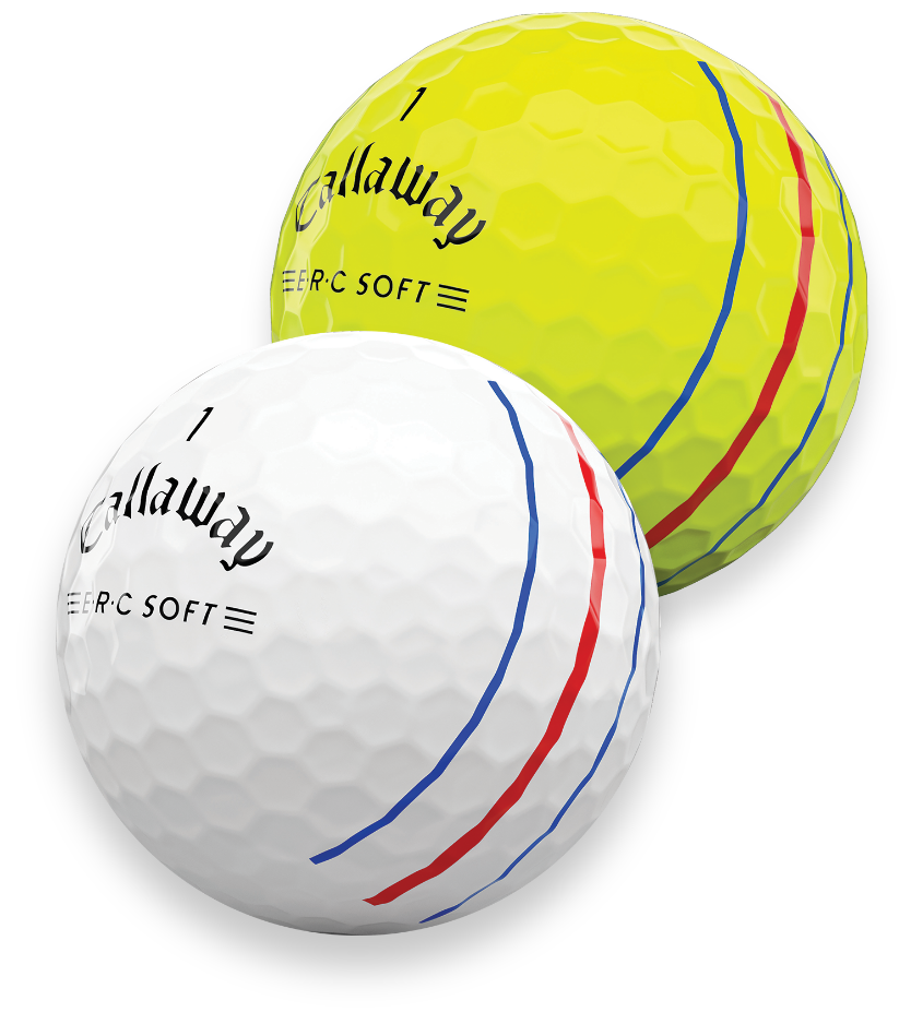 Close up of ERC Golf Balls