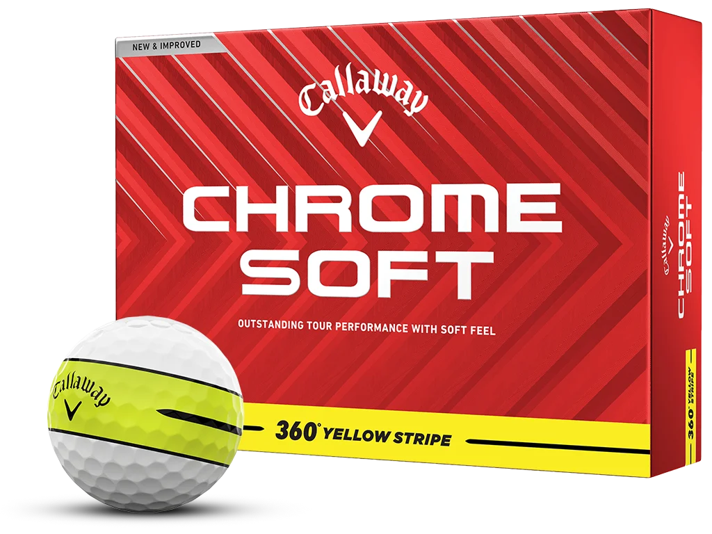 Chrome Soft 360 Yellow Stripe
