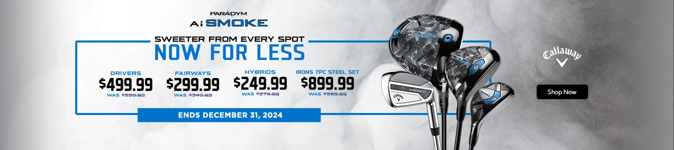 Price Drop on Select Callaway Paradym Ai Smoke Golf Clubs | Shop Now