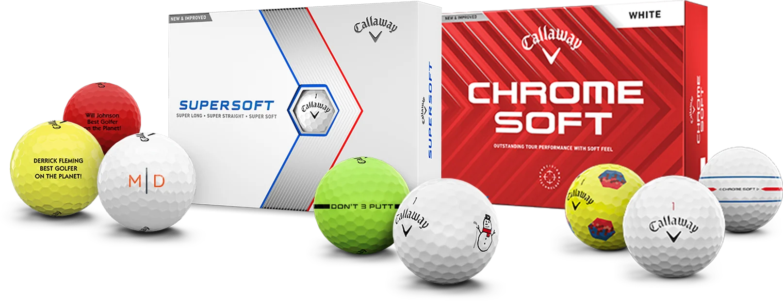 Callaway Supersoft and Chrome Soft