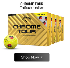 Callaway Golf Chrome Tour TruTrack Yellow Golf Balls - Buy 3 DZ Get 1 DZ Free