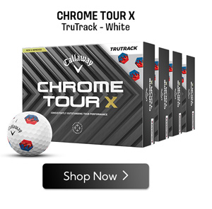 Callaway Golf Chrome Tour X Blue/Red TruTrack Golf Balls - Buy 3 DZ Get 1 DZ Free