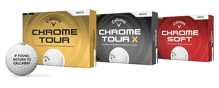 Buy 3 Get 1 Free on Callaway Chrome Golf Balls