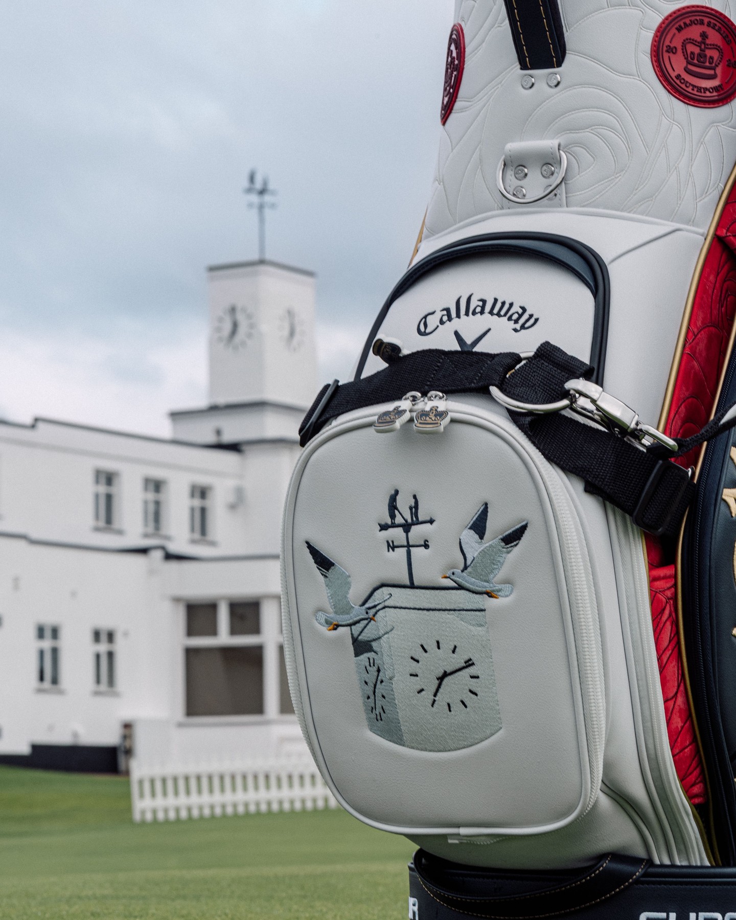Callaway The Open Championship Staff Bag &mdash; embroidered branding detail