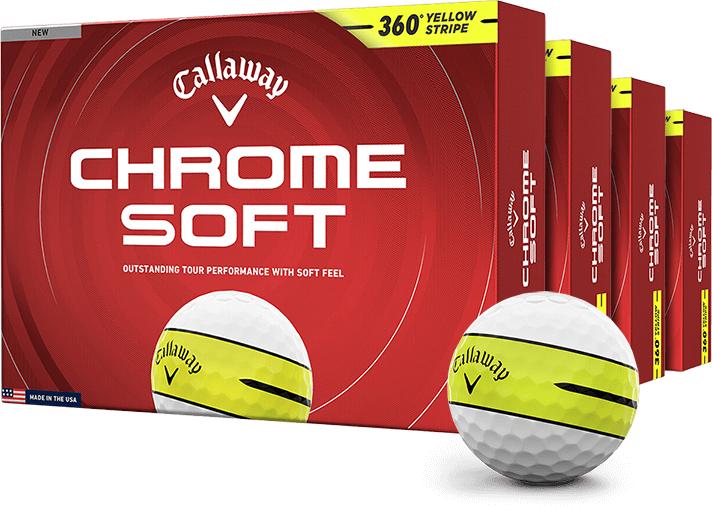 Chrome Soft 360 Yellow Stripe