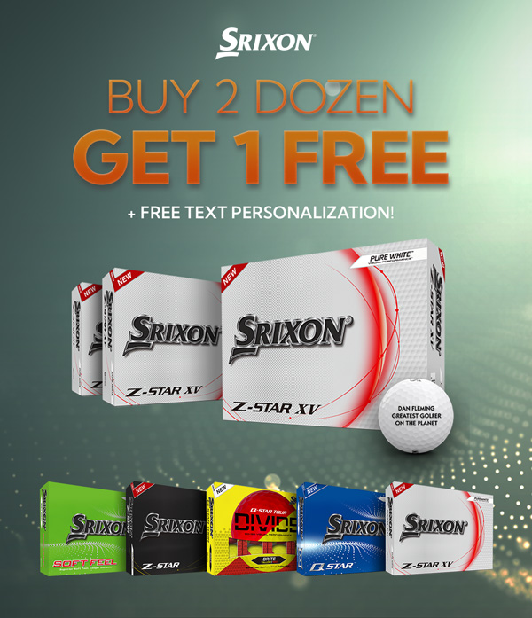 Srixon Buy 2 Dozen Get 1 Free Plus Free Text Personalization!