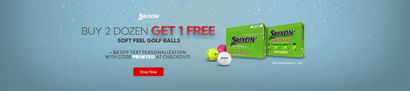 Buy 2 dozen get 1 free on Srixon Soft Feel golf balls | Shop Now