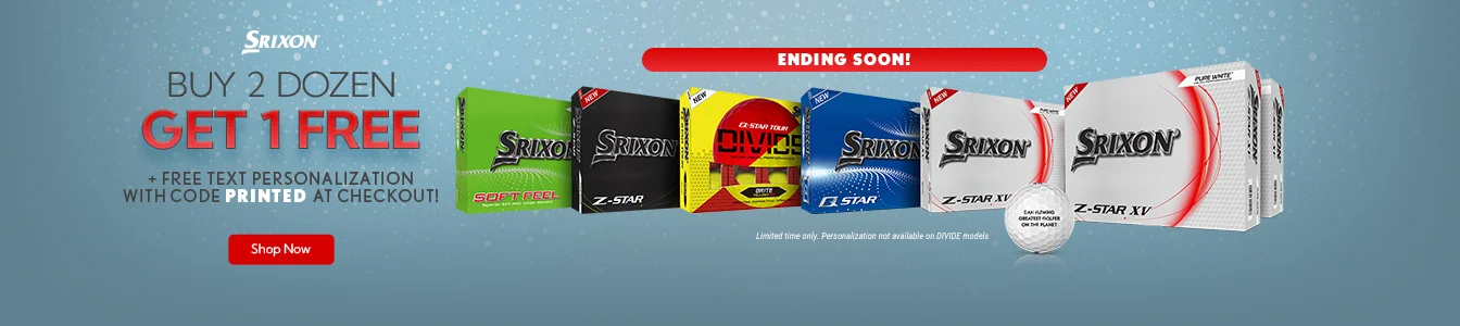 Srixon Buy 2 Get 1 Holiday Offer + Get Free Text Personalization | Shop Now