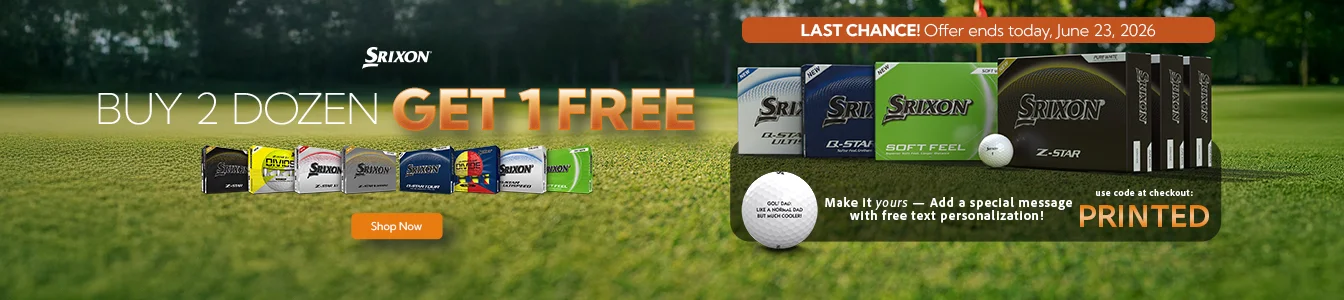 Buy 2 Dozen Get 1 Free Srixon Golf Balls - Limited Time Only | Shop Now