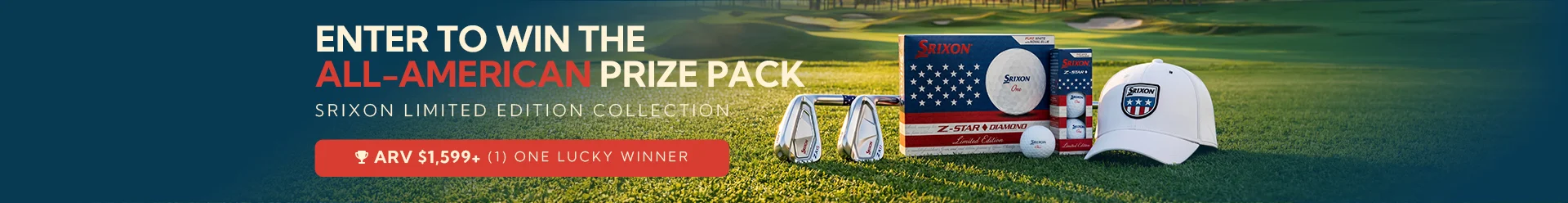 Win the All-American Prize Pack - Srixon Limited Edition Collection Sweepstake is now open!