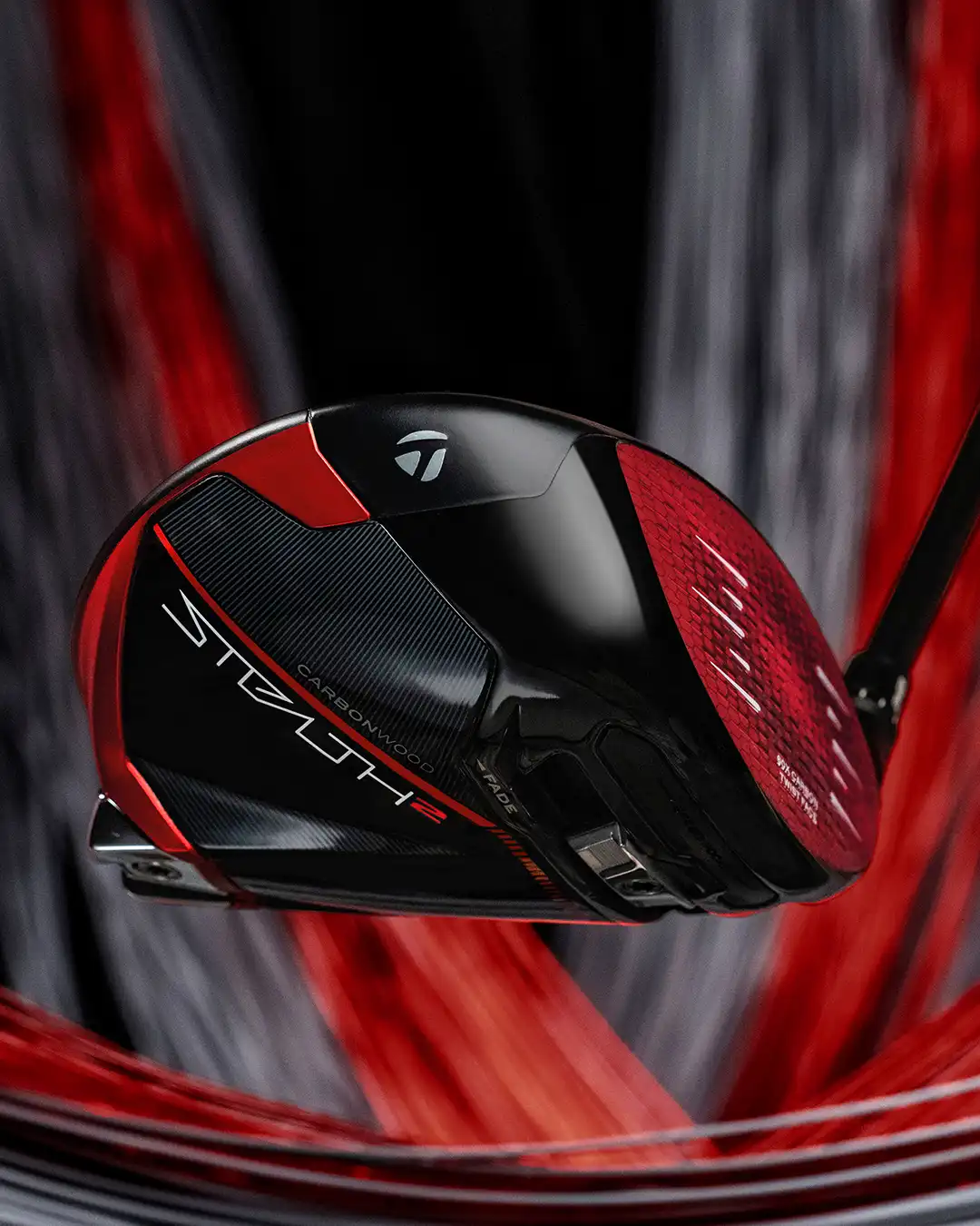 Stealth 2 Fairway Wood on red and black background