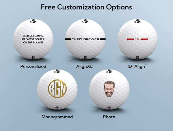 Free Customization Options: Text Personalization, Personalized AlignXL, ID-Align, Monogram, and Photo. Custom Logo not available for Buy 3 promotion.