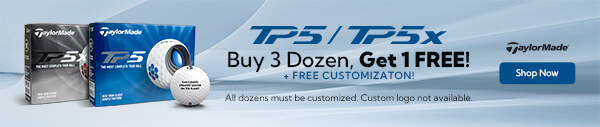 Buy 3 Dozen Get 1 Free TaylorMade TP5 and TP5x Golf Balls with Free Customization