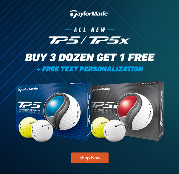 TaylorMade Buy 3 Dozen Get 1 Free Plus Free Text Personalization!