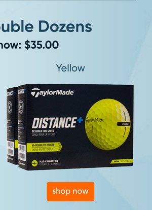 Shop Taylor Made Distance+ Yellow Double Dozen Golf Balls