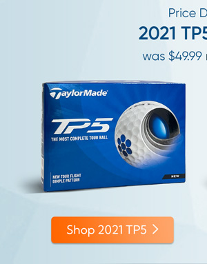 Price Drop on 2021 TaylorMade TP5 Golf Balls - Now $39.99