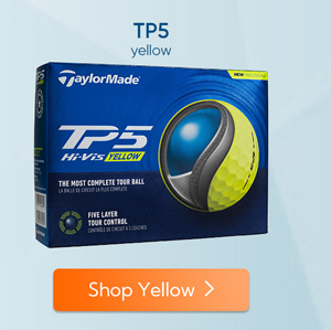 Shop TaylorMade TP5 Yellow Golf Balls