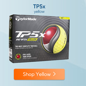 Shop TaylorMade TP5x Yellow Golf Balls