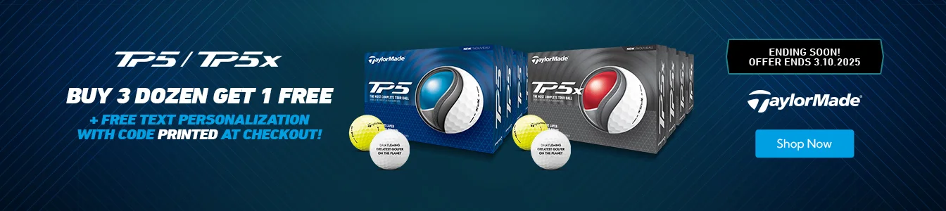 TaylorMade TP5 and TP5x Buy 3 Dozen Get 1 Dozen Free | Shop Now