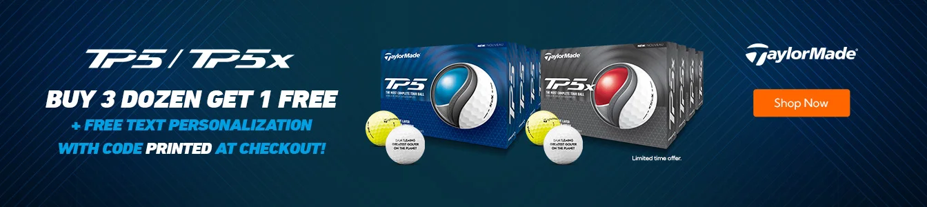 TaylorMade TP5 and TP5x Buy 3 Dozen Get 1 Dozen Free | Shop Now