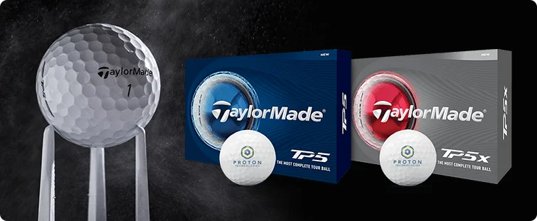 TaylorMade TP5 and TP5x White Custom Logo Golf Balls