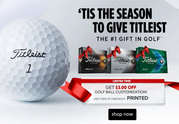 Tis the season to Give Titleist - The #1 Gift in Golf