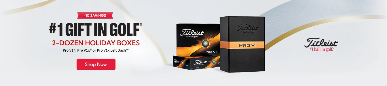 #1 gift in golf! Enjoy $10 savings on Pro V1, Pro V1x, or Pro V1x Left Dash | Shop Now