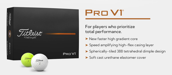 2025 Pro V1 - For players who prioritize total performance. | Shop All Pro V1