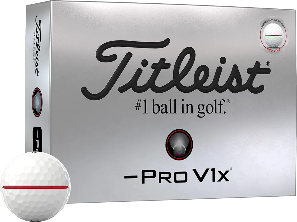 Pro V1x Left Dash Performance Alignment - Red