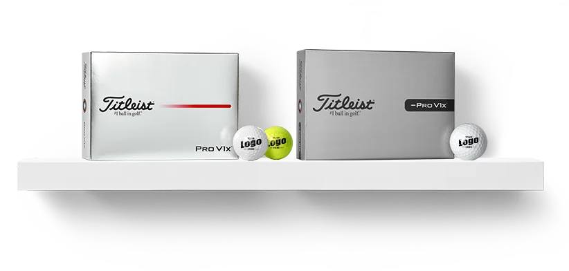 Titleist Pro V1x and Left Dash Custom Logo Golf Balls